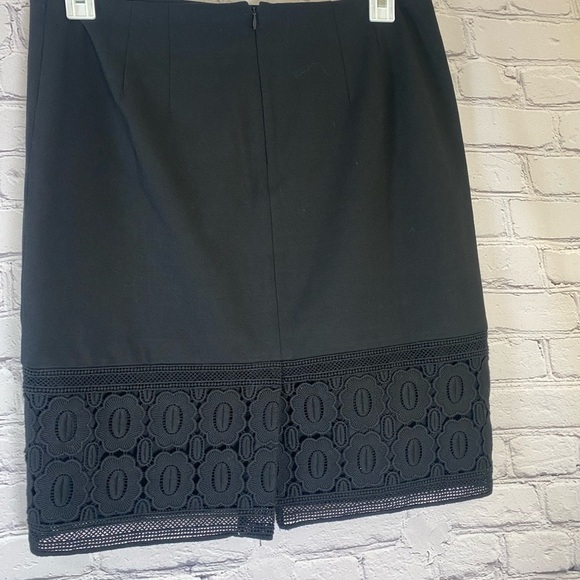 Talbots Skirt Black Floral size 12p - Picture 4 of 6
